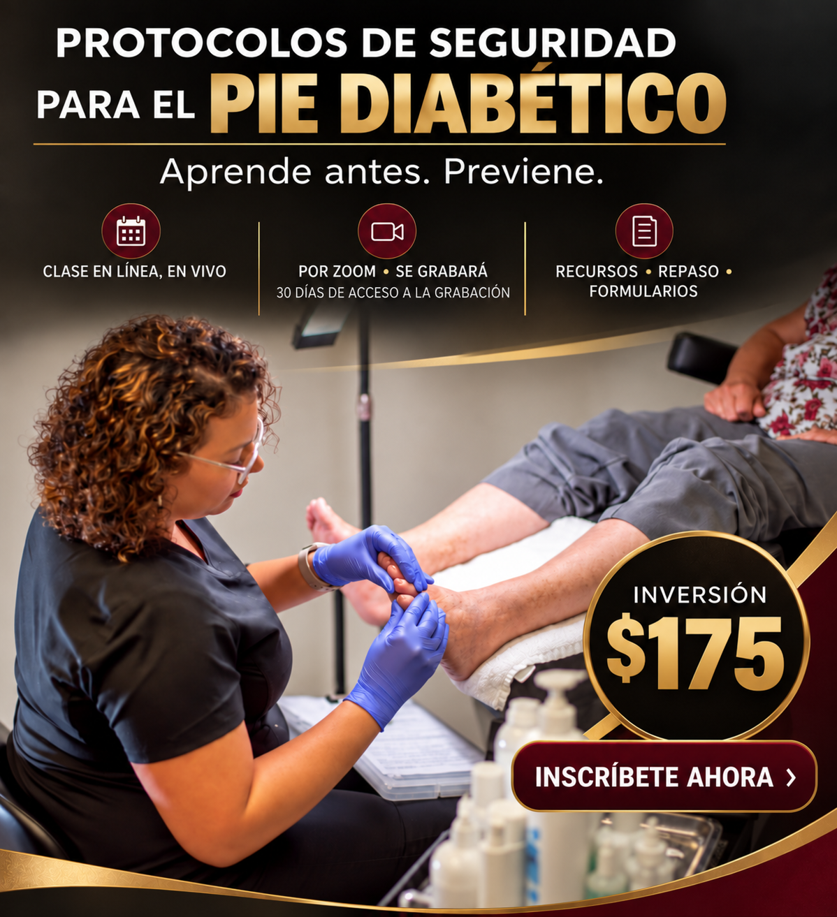 Protocolos de Seguridad para el Pie Diabético | 📍Zoom en Vivo