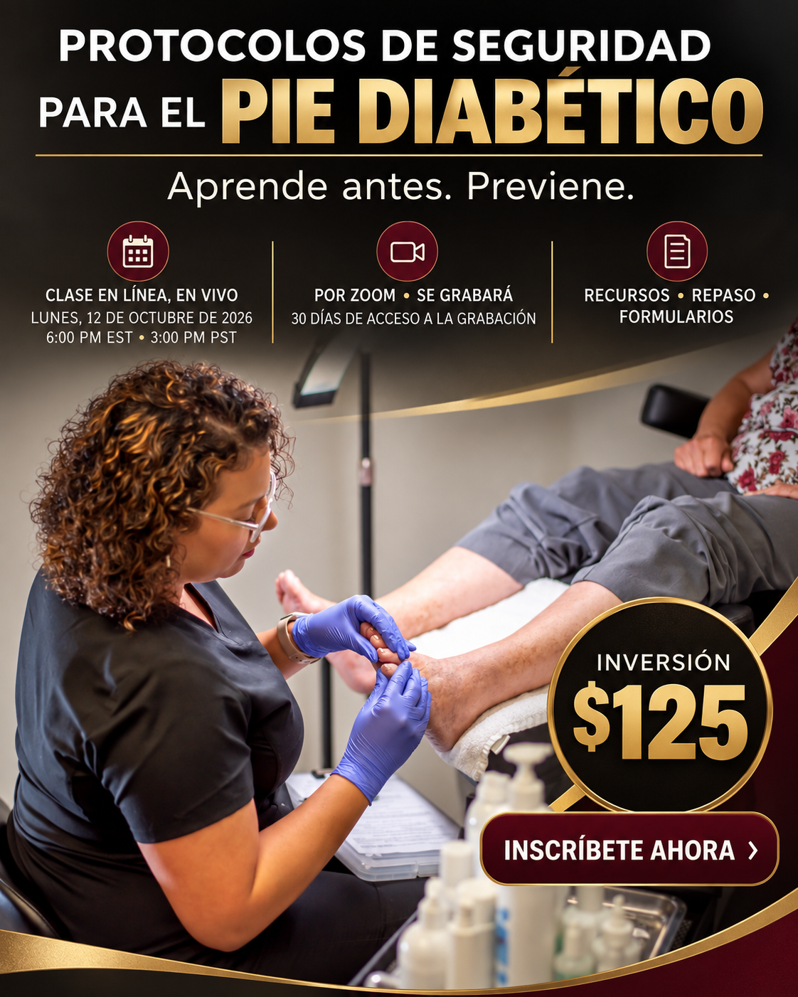 Protocolos de Seguridad para el Pie Diabético | 📍Zoom en Vivo