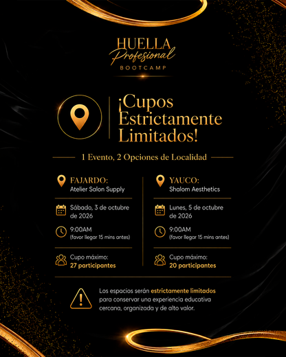 Huella Profesional BOOTCAMP | Varias Fechas | 📍Puerto Rico: Fajardo y Yauco